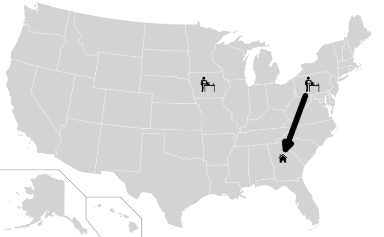 US Map with Fullfil-Step1