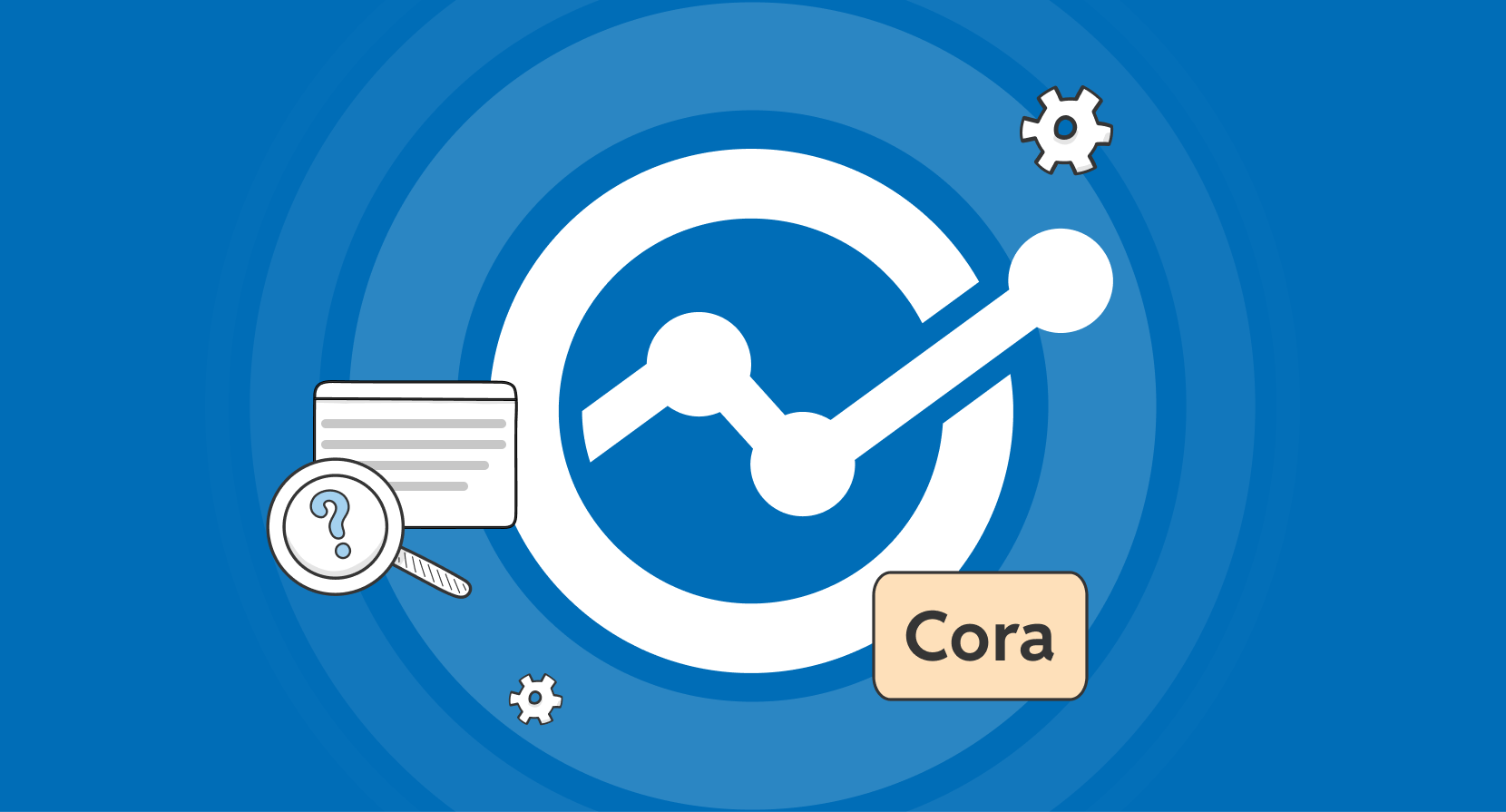 Cognira logo- Cora in a box- magnifying glass